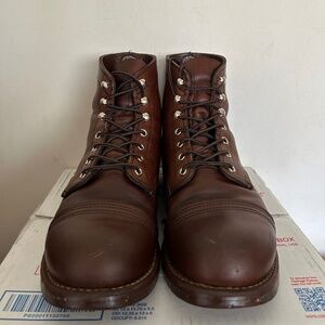 Pre-owned Men's Red Wing Iron Ranger Boots 8111 Brown Size 8.5D